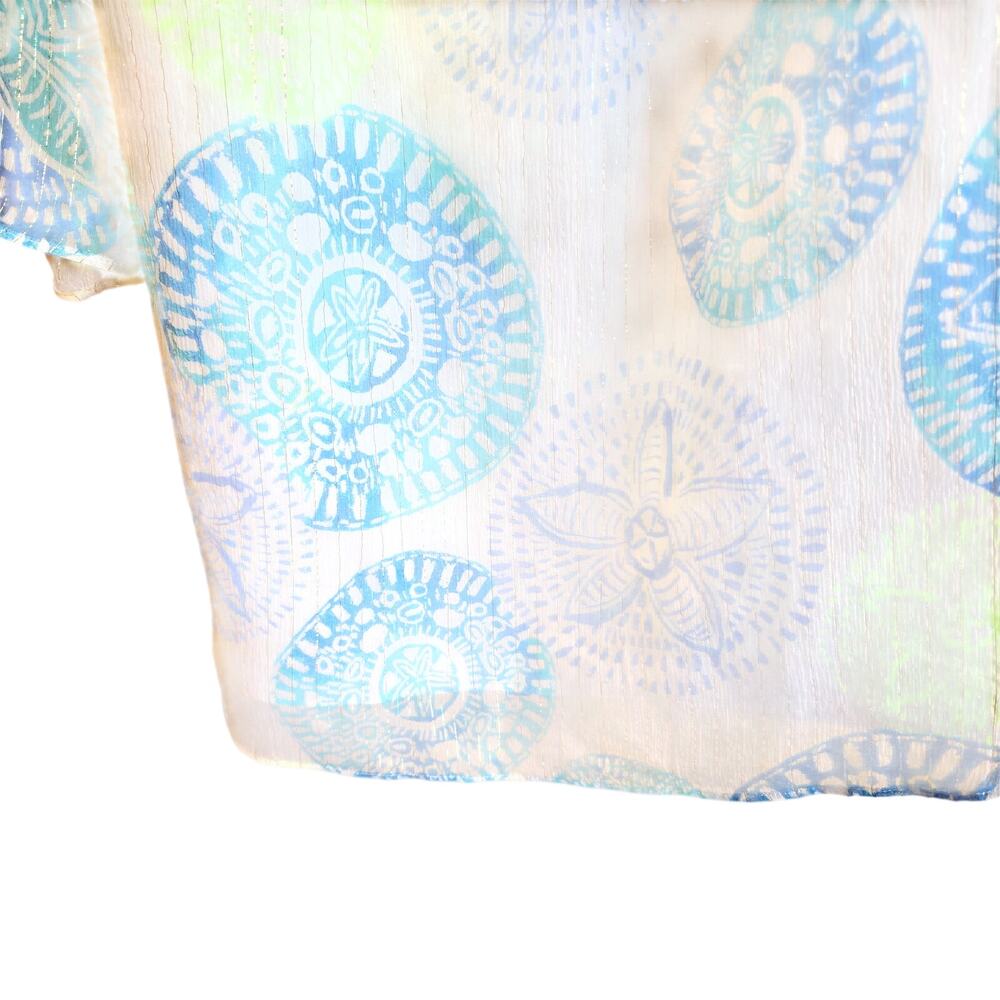 Lilly Pulitzer Abi silk blend off shoulder sandollar mini dress size xs - Picture 4 of 8